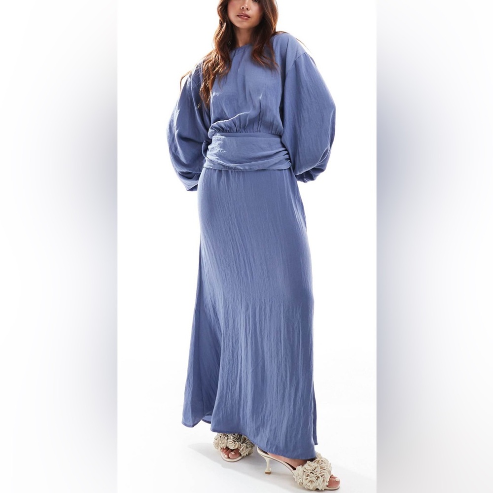 Elegant Blue Maxi Dress